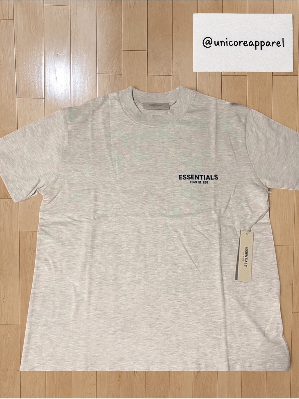 Essentials Fear of God Light Heather Gray T Shirt